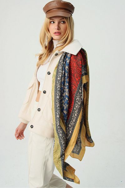 Trend Alaçatı Stili Women's Mix Patterned Shawl ALC-A2062