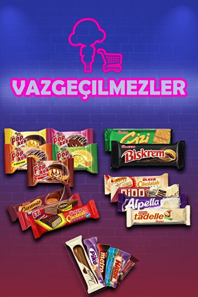 Ülker Vazgeçilmeyen Lezzetler 20 Parça. Tohumlu Kalem Hediyeli