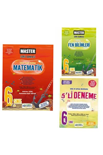 Okyanus Yayınları 6. Sınıf Okyanus Master Matematik, Fen Bilimleri +6. Sınıf ...