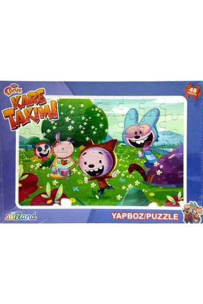 ADELAND Trt Çocuk 48 Parça 3'lü Karışık Eğitici Puzzle