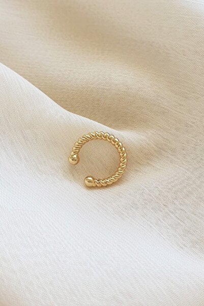 BUNNY Kadın Gold Vintage Burgu Kıkırdak Küpe