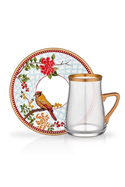 Glore Zena Kulplu 6 Kişilik Çay Seti