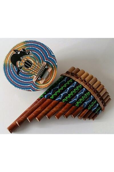 Vipfırsat Hindistan Cevizinden El Yapımı Parmak Piyano Kalimba Ve Panflüt