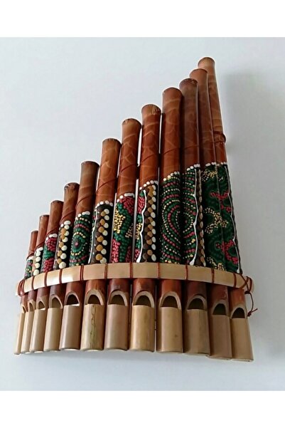 Vipfırsat Doğal Ahşap Bambu Panflüt