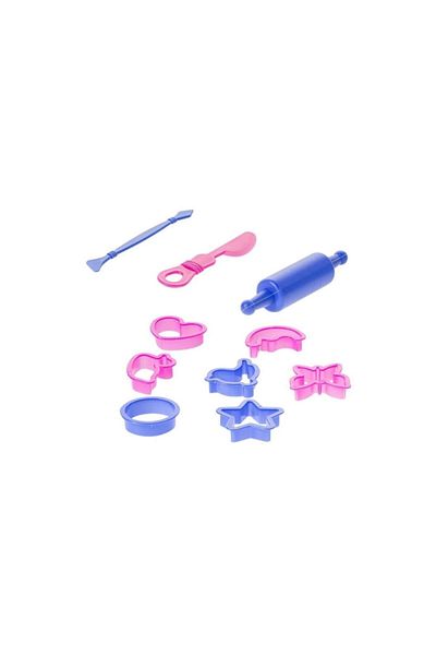 Bubu Play Dough Mold with Roller 10 Pieces