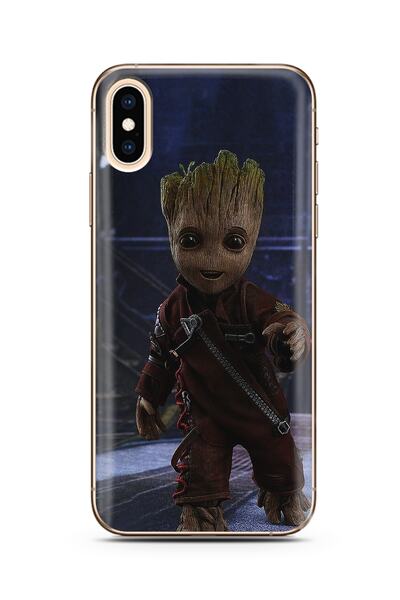 Spoyi iPhone XS Baby Groot Design Silicone Phone Case