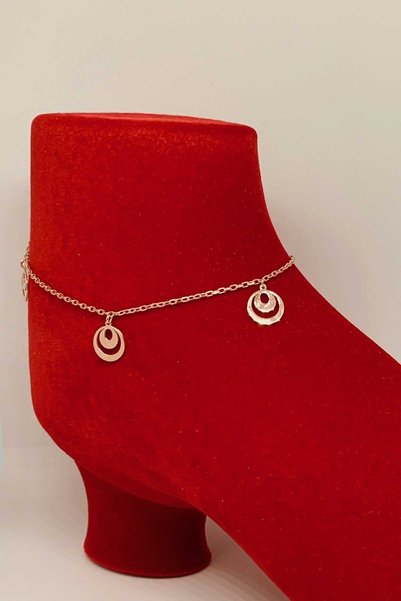 Artuklu Telkari Kadın Rose Kaplama Elips Model Gümüş Halhal