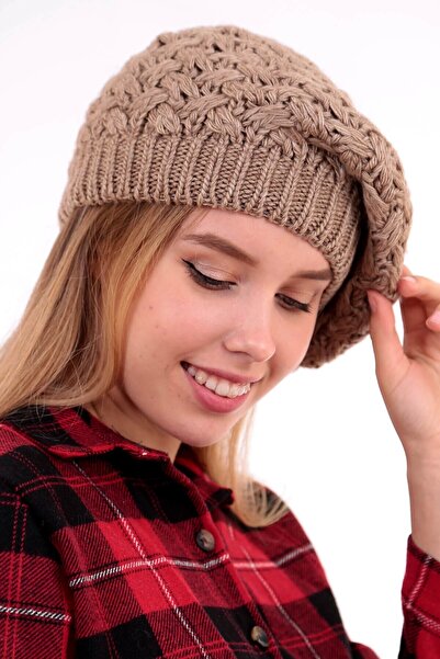 Deafox Γυναικείο Brown Coffee Foam Color Painter Beret DFX61325