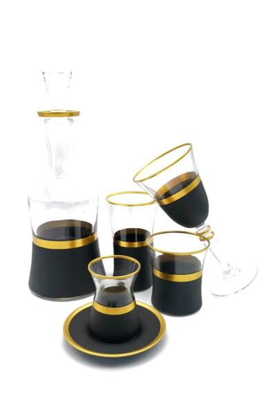 ÖzcamKristal 31 Parça Renkli Çeyiz Takımı 6 Kişilik