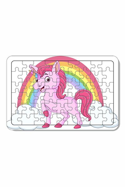 Baskı Atölyesi أحجية يونيكورن خشبية 54 قطعة