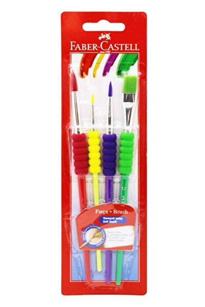 Faber Castell Soft Touch Fırça Seti 4'lü