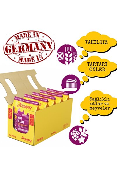 JOSERA Mini Deluxe (900x5)Gr Tahılsız Kuzulu Yetişkin Köpek Maması