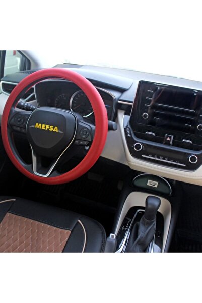 mefsa Direksiyon Kılıfı Silikon (KIRMIZI)
