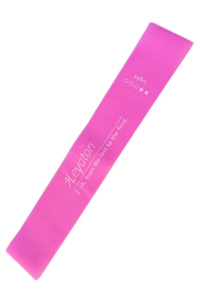 Leyaton Latex Aerobik Band Hafif Sert Direnç Şeker Pembesi Renk Lab200