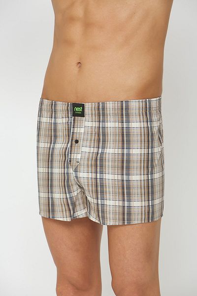 NEST Undies Ανδρικό μποξεράκι από βαμβακερό μπεζ ποπλίνα