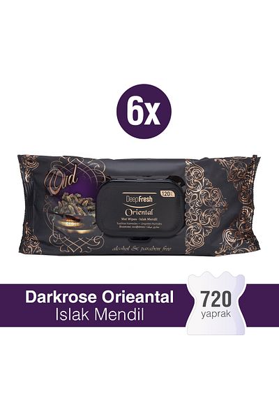 Deep Fresh Oriental Wet Wipes Oud 6 x 120 Sheets