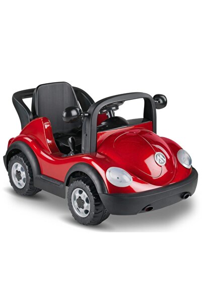 BabyHope Volkswagen Beetle Model Metalik Seri Akülü Araba - Metalik Kırmızı