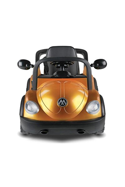 BabyHope Volkswagen Beetle Model Metalik Seri Akülü Araba - Metalik Kırmızı
