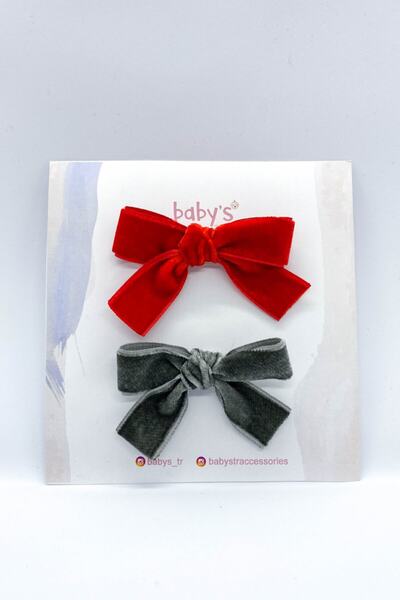 Babys Nur Erten Velvet Bow Model Clip Buckle Set – Buckle