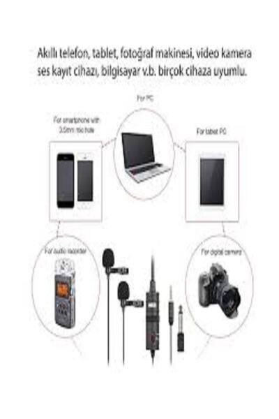 BOYA By-m1dm Çok Yönlü Ikili Yaka Mikrofonu