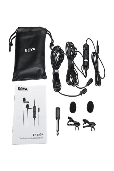 BOYA By-m1dm Çok Yönlü Ikili Yaka Mikrofonu