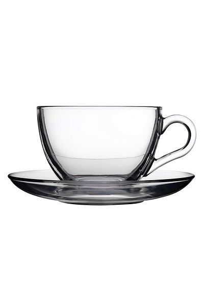 Paşabahçe طقم اكواب شاي وقهوة أساسية 6 قطع 238 مل - 12 قطعة - 6 أفراد - 97948