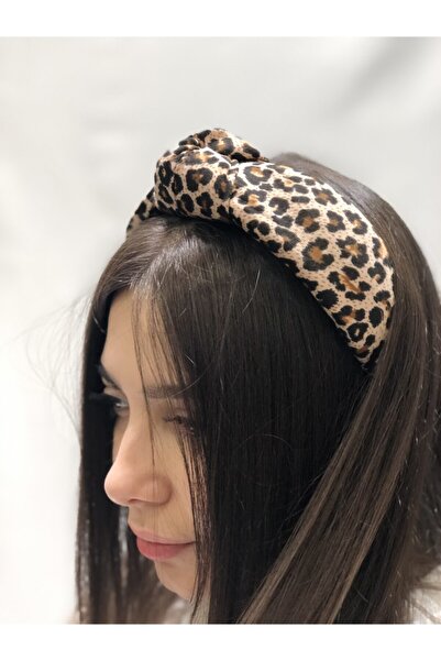 ESİLA Kadın Leopar Desenli Düğümlü Taç