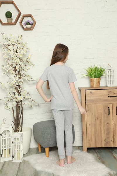 Semm Mix Daisy Gray Children's Pajama Set