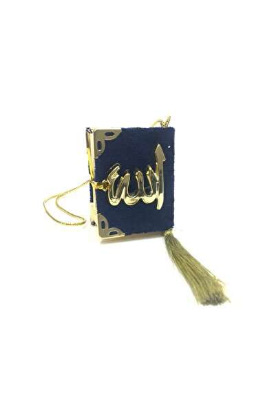 SİNA HEDİYELİK Mini Kadife Kaplı Kuranı Kerim Lacivert (1 Adet)