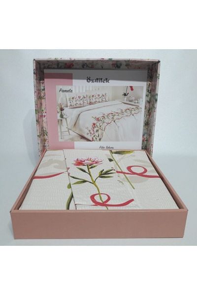 Özdilek Cream Colored Pamela Single Pique Set - 160x230