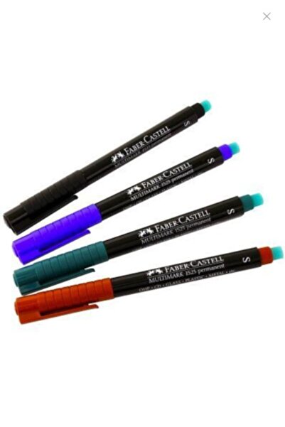 Faber Castell Multimark Permanent Asetat Kalemi 0.4(s) 4 Renk