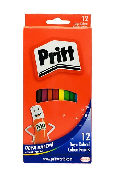 Pritt 12 Color Prit Dry Crayons