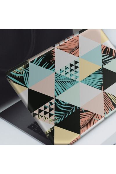 Artikel Tropical Leaf Triangle Pattern Notebook Sticker