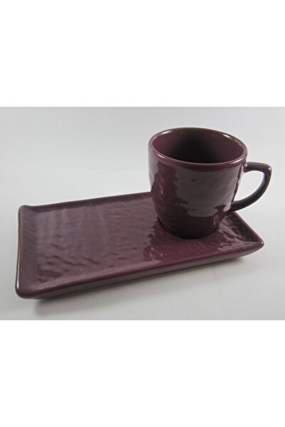 Keramika مجموعة تقديم القهوة من الحجر الطبيعي غير اللامع لشخصين