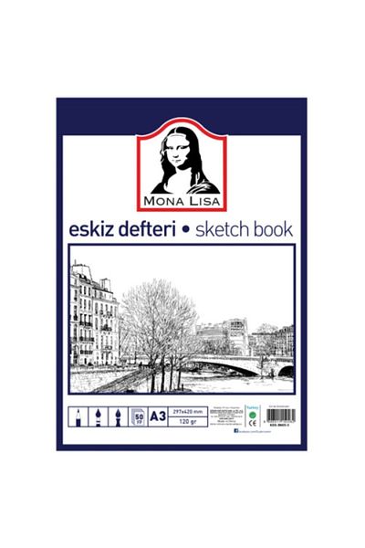 Südor Monalisa Sketchbook A3 120 Grams 50 Sheets Bn05-3
