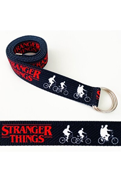 Deneme Zamanı Unisex Siyah Stranger Things Kemer