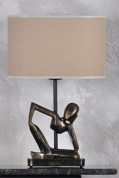Qdec Gold Beige Modern Design Human Lampshade