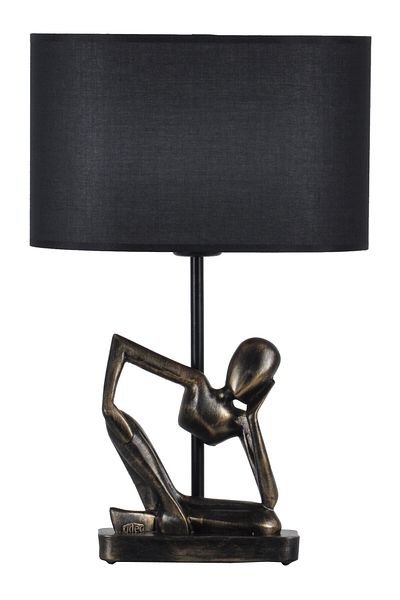 Qdec Gold Black Design Human Lampshade