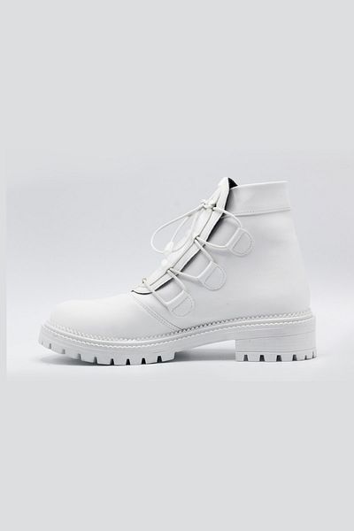 SHAXİR Γυναικείες λευκές μπότες Thermo Sole