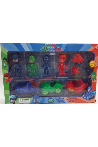 Kids Pjmask Car Figure Set Toy
