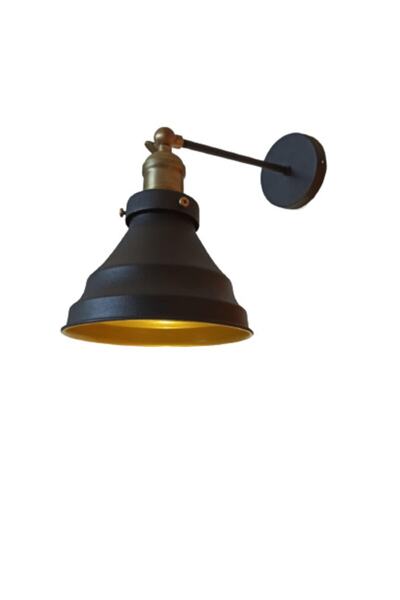 Dylight شمعدان حائط أسود مفصلي مزخرف معدني عتيق