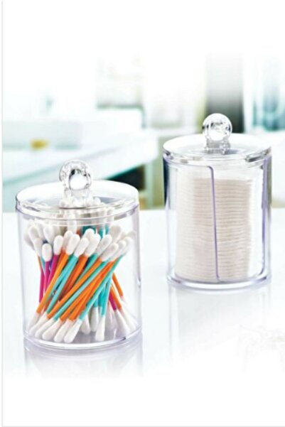 MAQYA KOZMETİK Boxup Akrilik Ikiz Pamukluk & Çubuklu Pamuk Organizeri