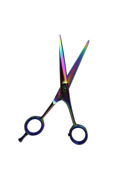 Nanoplex Professional Hair Cutting Scissors Scissors 6inc Colorful Hairdresser Type Hair Cutting Scissors