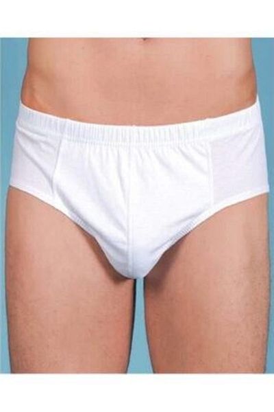 Berrak Men's White 6 Pack Slip Panties