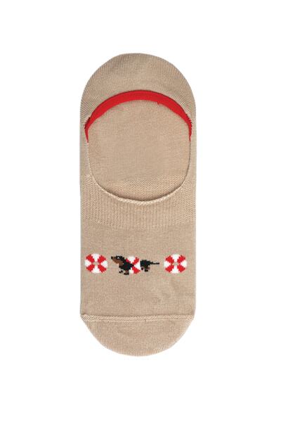 FUNDAZE Sosis Köpek Desenli Bambu Babet Çorap