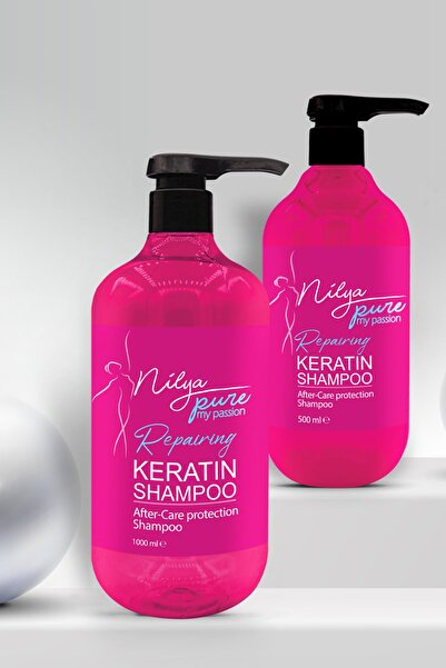 Nilya Pure Aşırı Yıpranmış Saçlara Anında Onarıcı Keratin Botox Saç Bakım Şampuanı Unisex 1000 ml