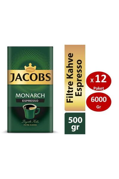 Jacobs Monarch Espresso Filtre Kahve 500 Gr X 12li Set