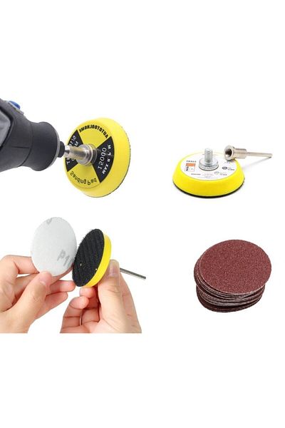 Depolife Dremel Proxxon Lotus Swazer Banco Mac Allister Hobby Machine Compatible Velcro Sanding Set 10pcs