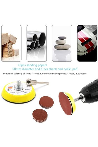 Depolife Dremel Proxxon Lotus Swazer Banco Mac Allister Hobby Machine Compatible Velcro Sanding Set 10pcs
