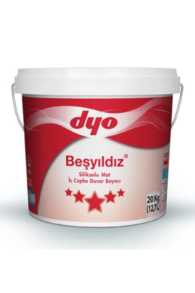 Dyo 20 Kg Beşyıldız Silikonlu Mat Iç Cephe Duvar Boyası 2251 Kumsal